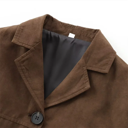 Veste courte boutonnée pour femmes