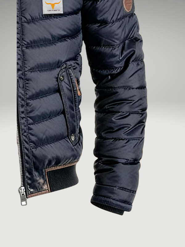 Veste matelassée à col montant pour hommes