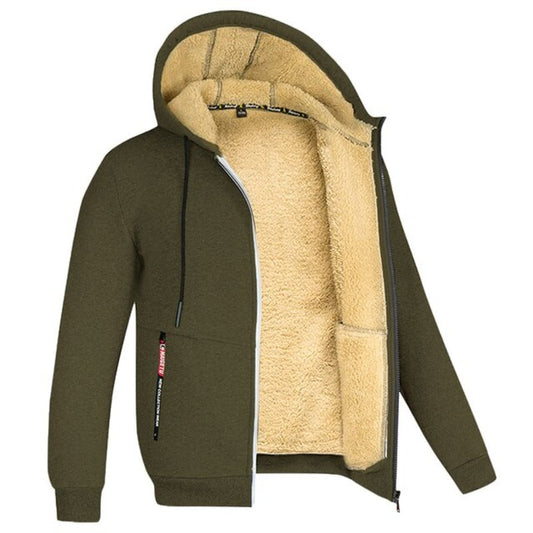 Veste zippée à capuche pour homme