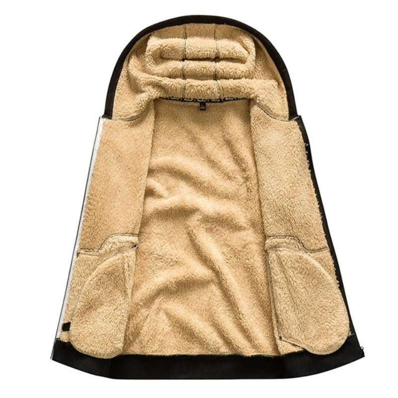 Veste zippée à capuche pour homme