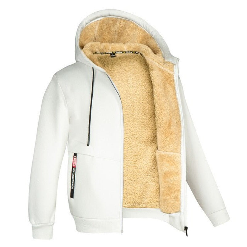 Veste zippée à capuche pour homme