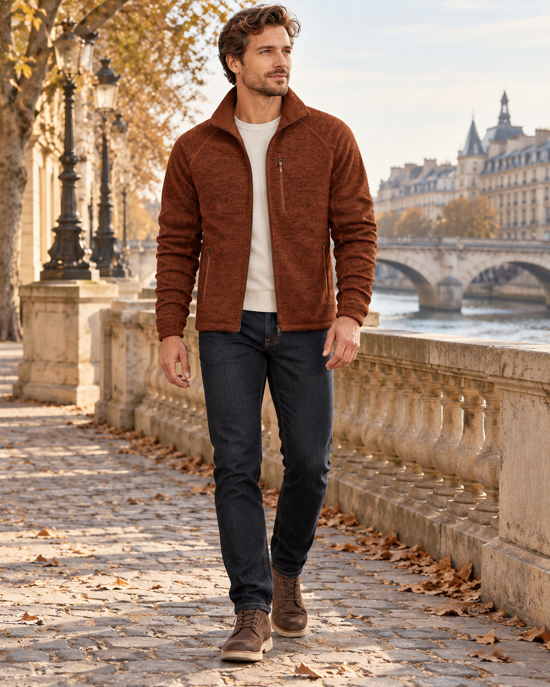 Veste zippée pour homme