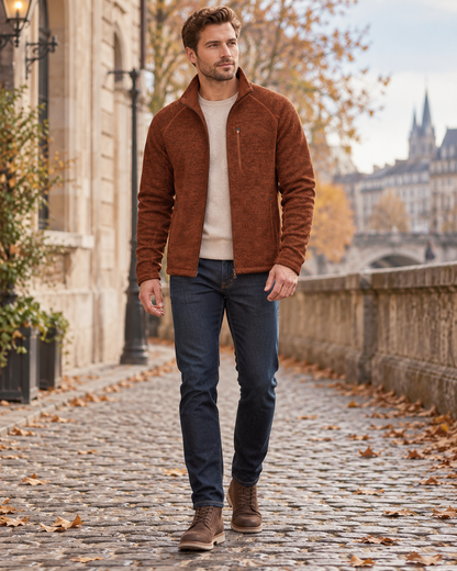 Veste zippée pour hommes