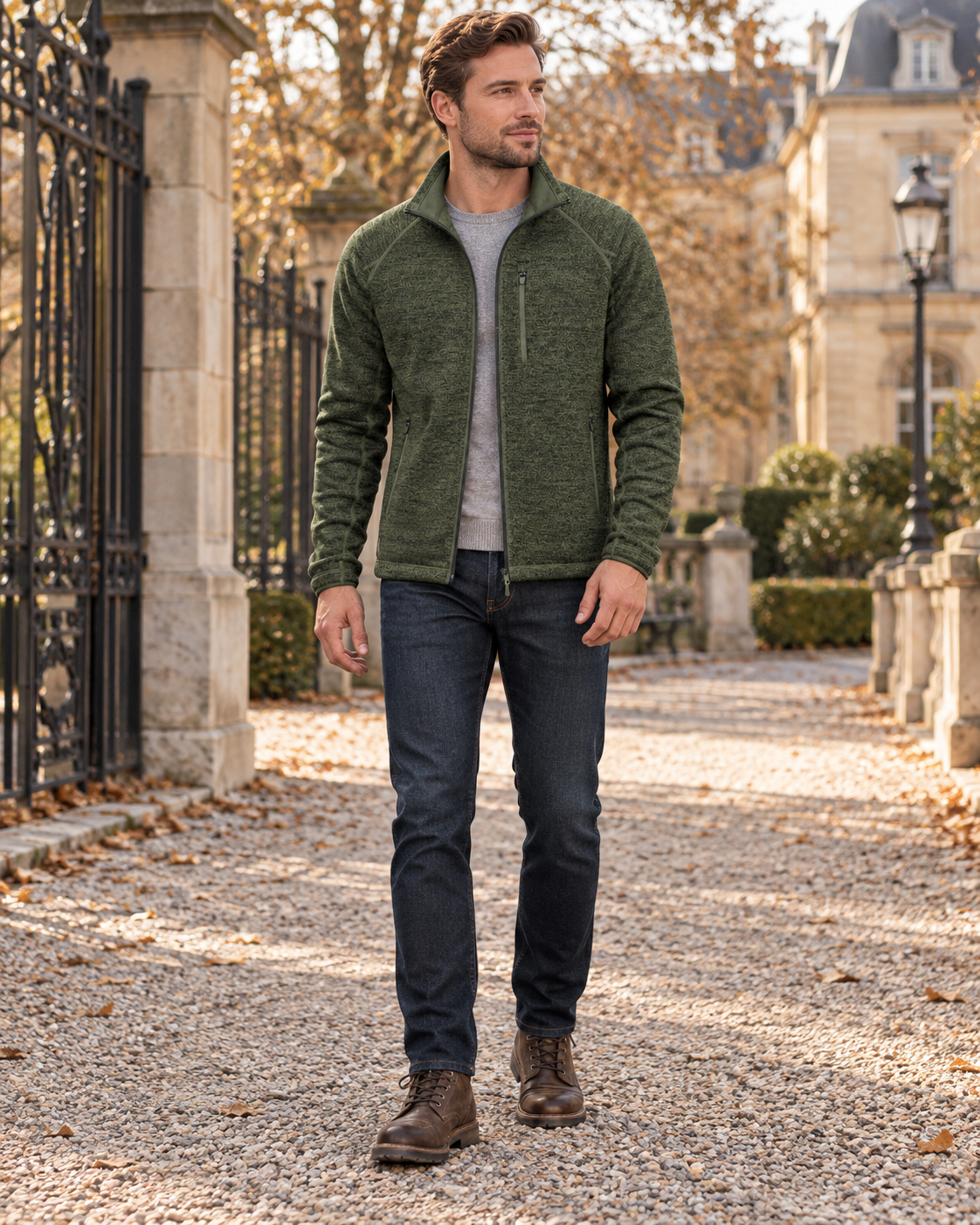 Veste zippée pour homme