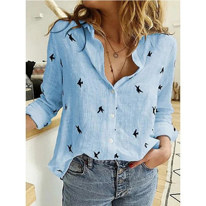 Blouse avec Motif Imprimé ou Uni pour Femme | Idéale pour le Travail ou les Sorties Décontractées
