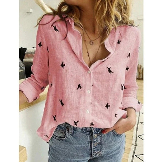 Blouse avec Motif Imprimé ou Uni pour Femme | Idéale pour le Travail ou les Sorties Décontractées