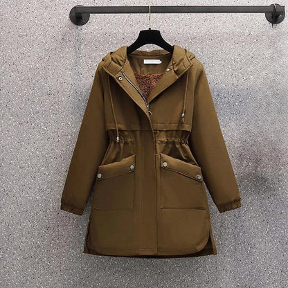 Manteau À Capuche avec Coupe Ajustée pour Femme | Idéal pour L’Hiver