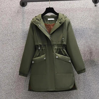 Manteau À Capuche avec Coupe Ajustée pour Femme | Idéal pour L’Hiver