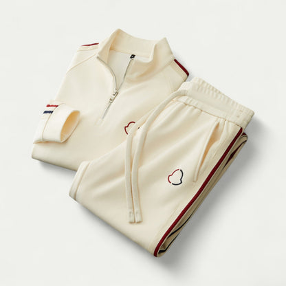 Ensemble De Survêtement avec Haut Zippé Et Pantalon À Cordon pour Homme | Idéal pour Les Activités Quotidiennes
