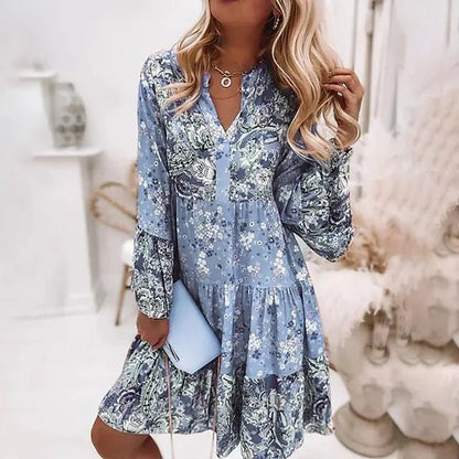 Robe Midi à Imprimé Floral avec Coupe Structurée pour Femme | Idéale pour Usage Quotidien et Occasions Décontractées