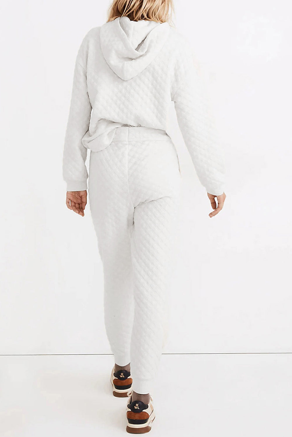 Ensemble Deux Pièces Avec Hoodie Matelassé Et Joggers Pour Femmes | Idéal Pour Usage Quotidien Et Loisirs
