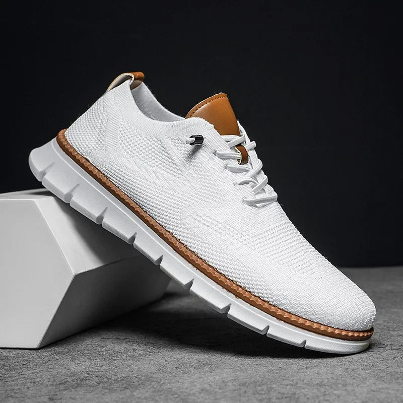 Chaussures à lacets avec tige tricotée pour hommes | Idéal pour les sorties décontractées