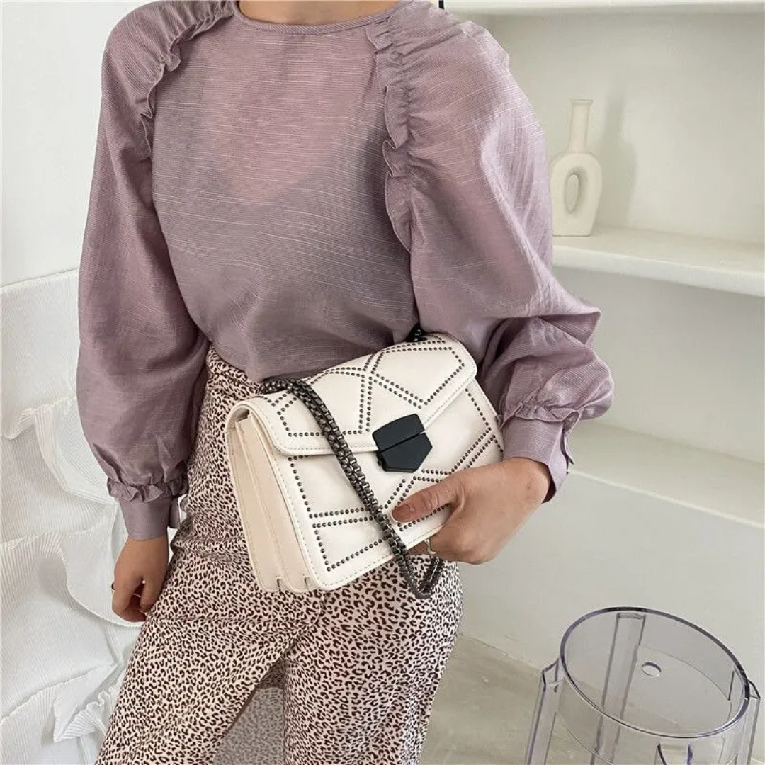 Sac Crossbody Rectangulaire avec Chaîne pour Femmes | Idéal pour le Quotidien