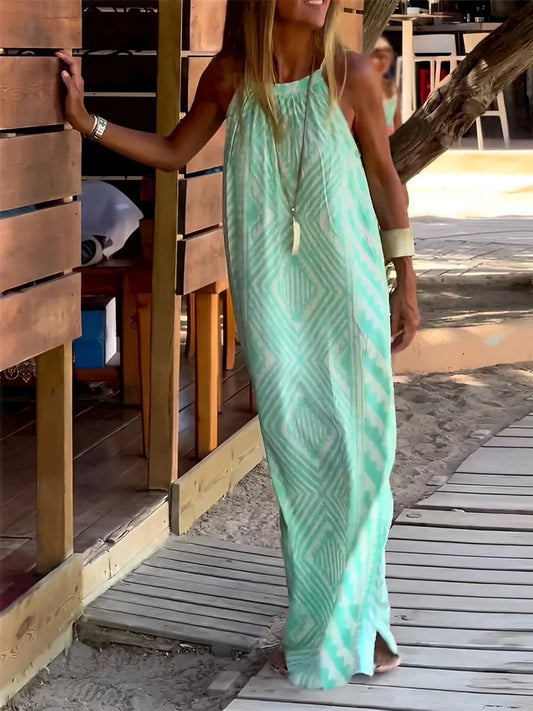 Robe Longue à Bretelles Fines pour Femme | Idéale pour la Plage et les Journées d’Été