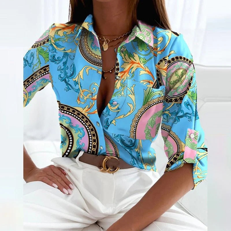 Blouse À Col Rabattu Pour Femme | Idéale Pour L’Automne