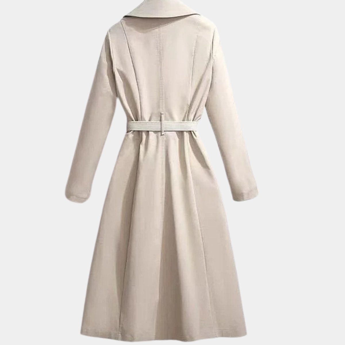 Trench-coat Long Avec Ceinture Et Foulard Pour Femme | Idéal Pour La Mi-saison