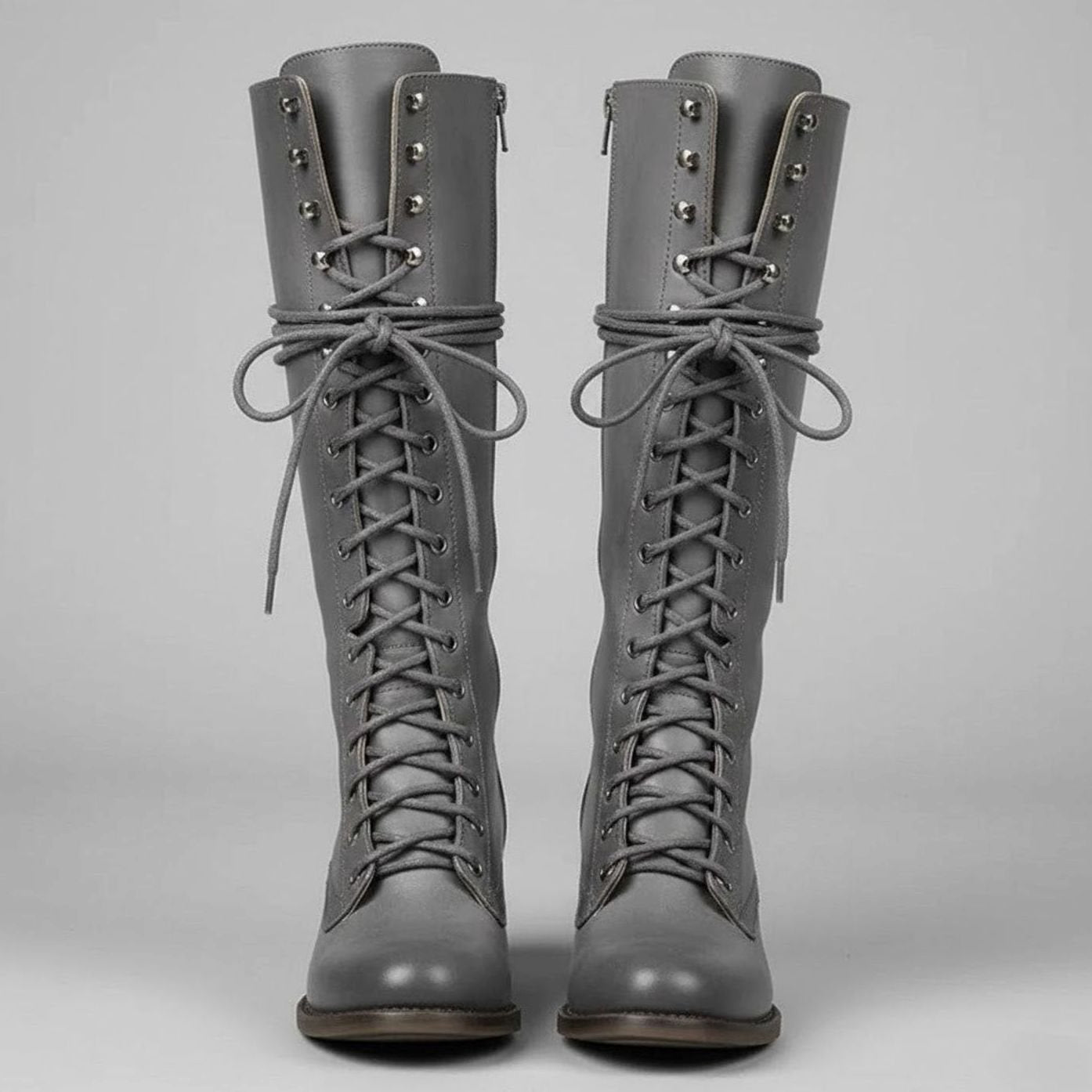 Bottes montantes à lacets pour femmes