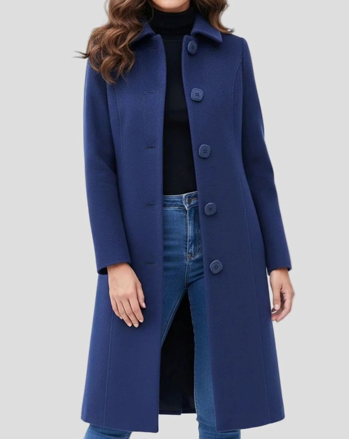 Manteau à col chemise pour femmes
