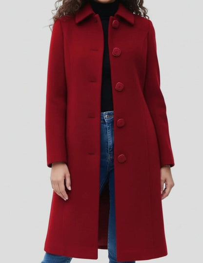 Manteau à col chemise pour femmes