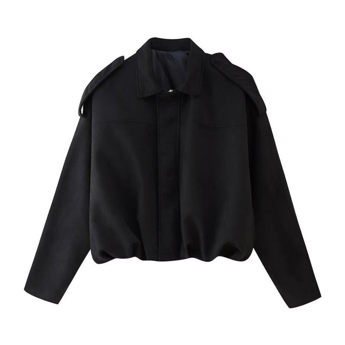Veste bomber à col chemise et fermeture éclair pour femmes | Idéale pour l'automne et les sorties en ville