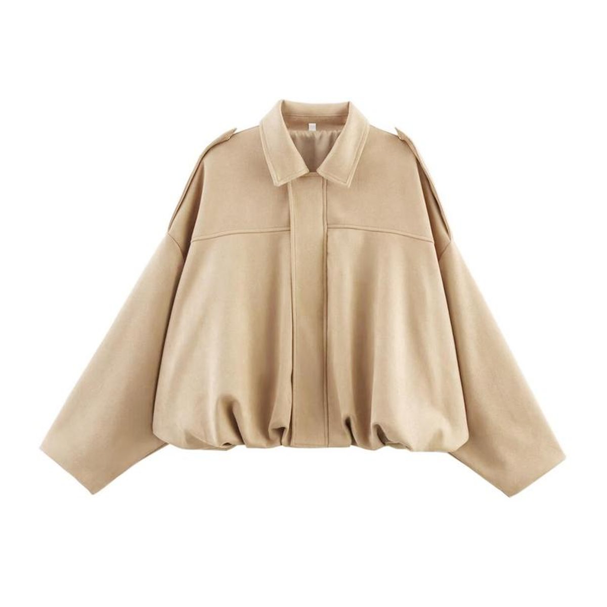 Veste bomber à col chemise et fermeture éclair pour femmes | Idéale pour l'automne et les sorties en ville