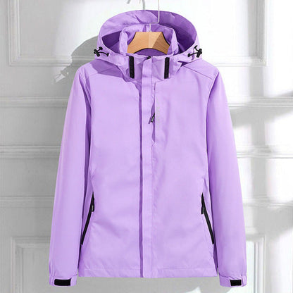 Veste à capuche avec poches zippées pour femme | Idéal pour les sorties en extérieur
