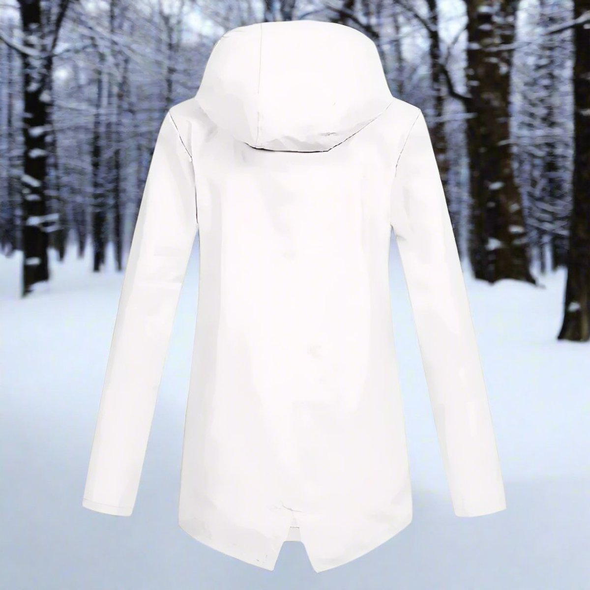 Veste à capuche avec coupe longue pour femme | Idéal pour les sorties en extérieur