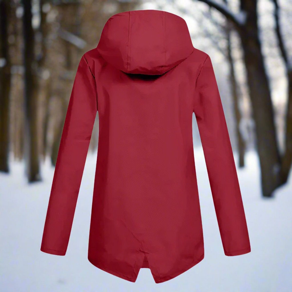 Veste à capuche avec coupe longue pour femme | Idéal pour les sorties en extérieur