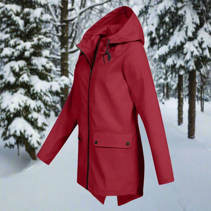 Veste à capuche avec coupe longue pour femme | Idéal pour les sorties en extérieur