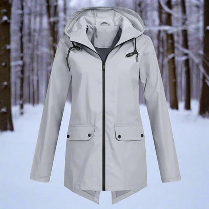 Veste à capuche avec coupe longue pour femme | Idéal pour les sorties en extérieur