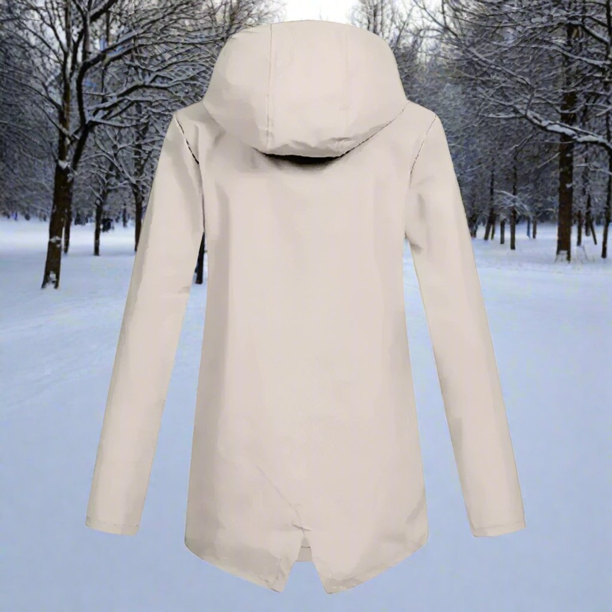 Veste à capuche avec coupe longue pour femme | Idéal pour les sorties en extérieur