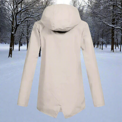 Veste à capuche avec coupe longue pour femme | Idéal pour les sorties en extérieur