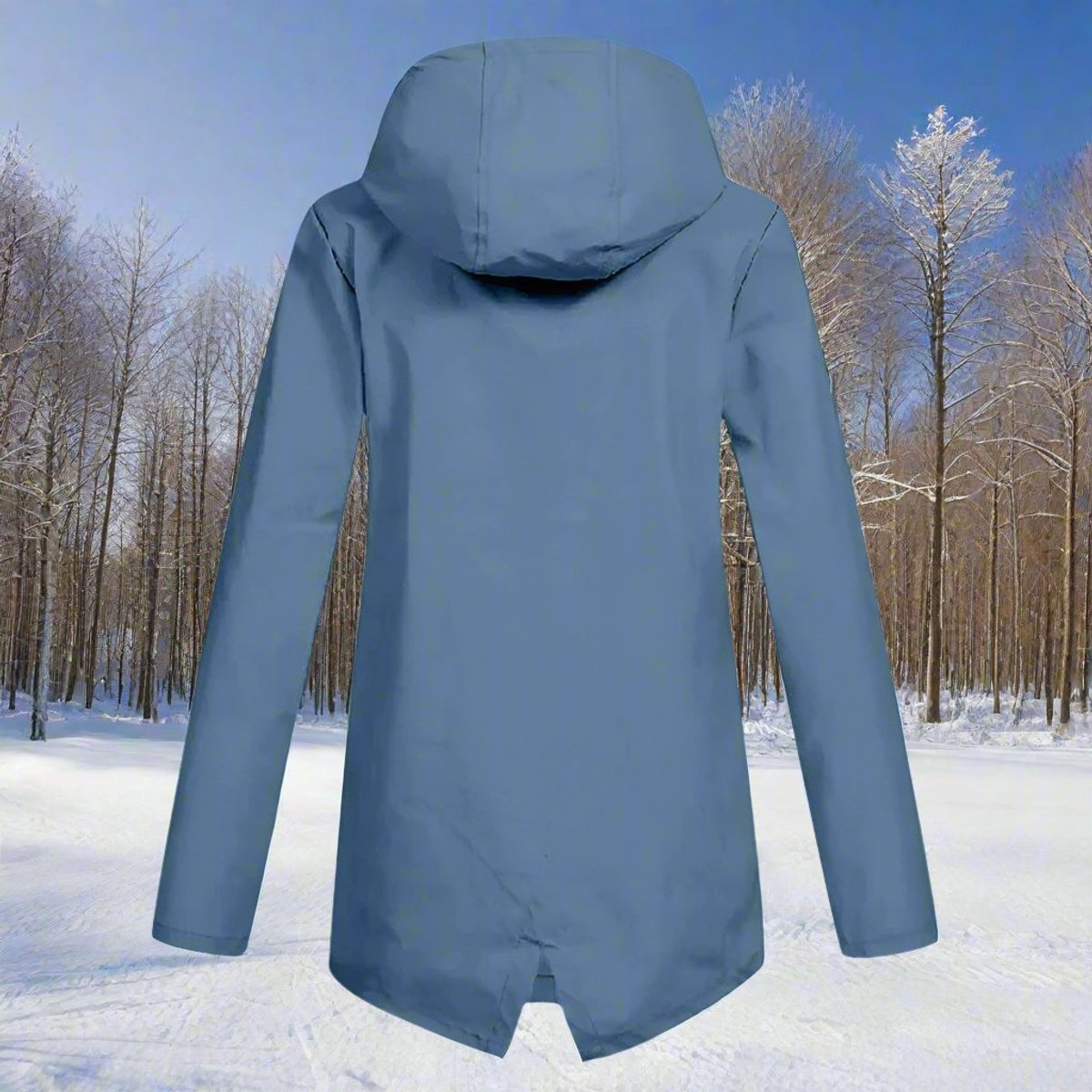 Veste à capuche avec coupe longue pour femme | Idéal pour les sorties en extérieur