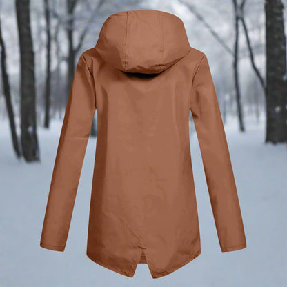 Veste à capuche avec coupe longue pour femme | Idéal pour les sorties en extérieur