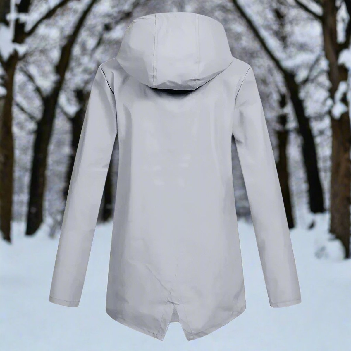 Veste à capuche avec coupe longue pour femme | Idéal pour les sorties en extérieur