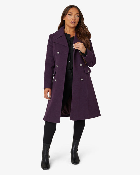 Manteau Mi-Long à Double Boutonnage pour Femme | Idéal pour la Saison Froide