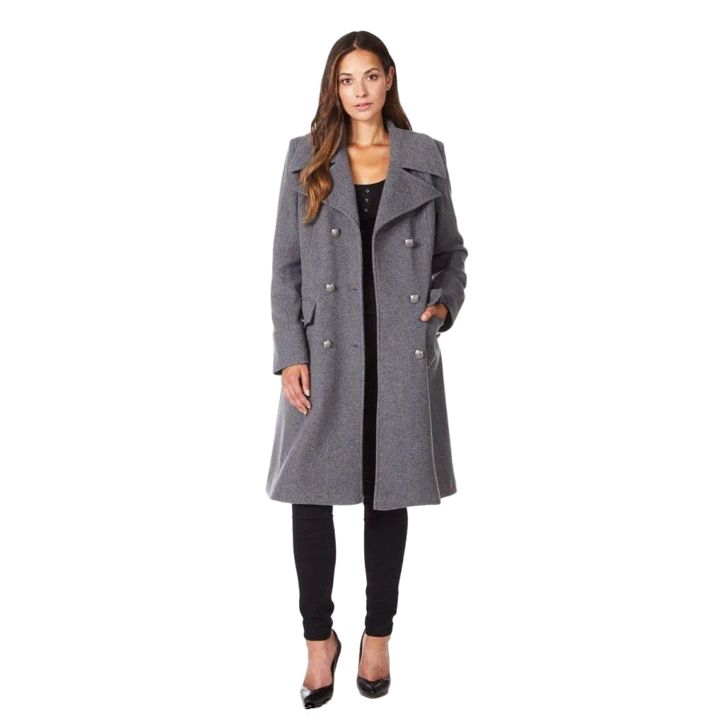 Manteau Mi-Long à Double Boutonnage pour Femme | Idéal pour la Saison Froide