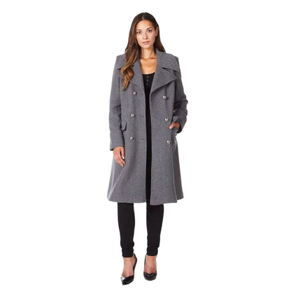 Manteau Mi-Long à Double Boutonnage pour Femme | Idéal pour la Saison Froide