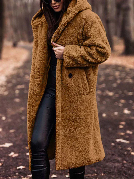 Manteau Long avec Capuche et Coupe Oversize pour Femme | Idéal pour l’Hiver