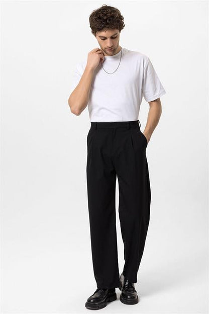 Pantalon À Pinces pour Homme Avec Taille Haute | Idéal pour Le Bureau