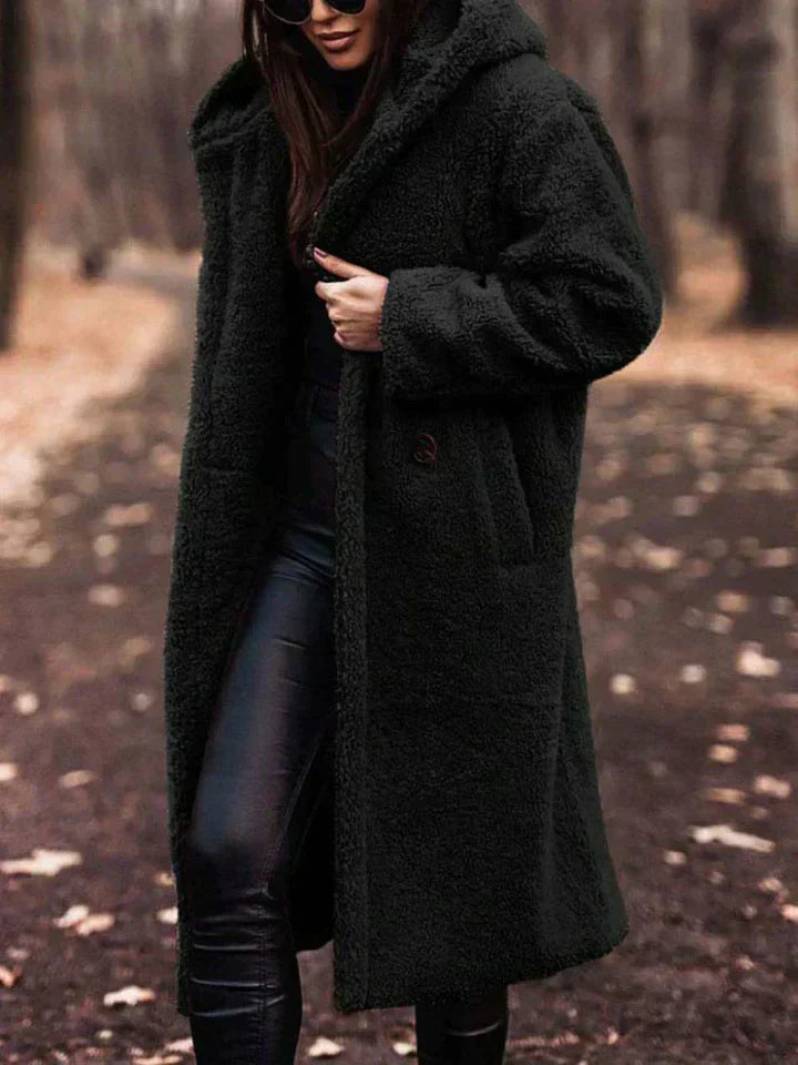 Manteau Long avec Capuche et Coupe Oversize pour Femme | Idéal pour l’Hiver