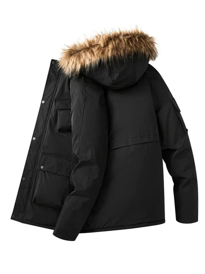 Manteau d’Hiver Long avec Coupe Structurée pour Homme | Idéal pour la Saison Froide