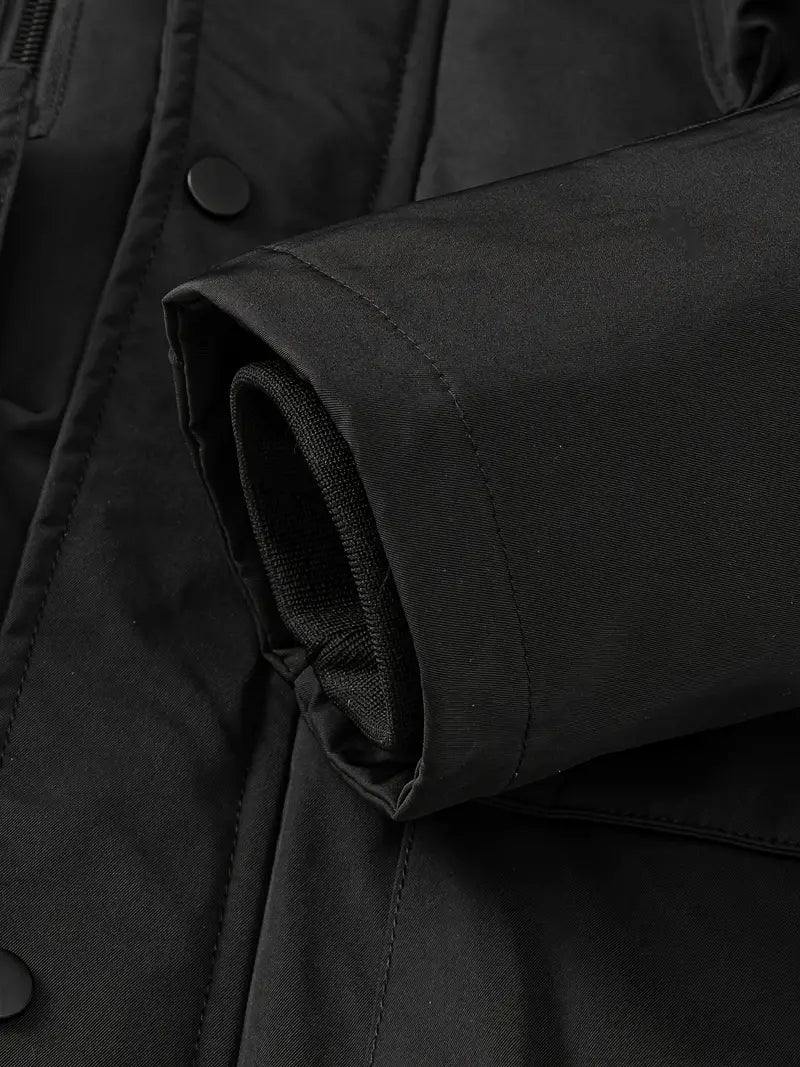 Manteau d’Hiver Long avec Coupe Structurée pour Homme | Idéal pour la Saison Froide