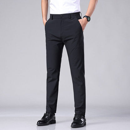 Pantalon Business Stretch avec Coupe Slim pour Homme | Idéal pour le Travail et les Réunions Professionnelles