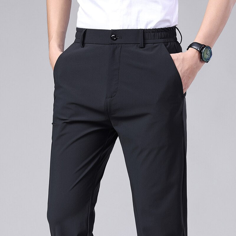 Pantalon Business Stretch avec Coupe Slim pour Homme | Idéal pour le Travail et les Réunions Professionnelles