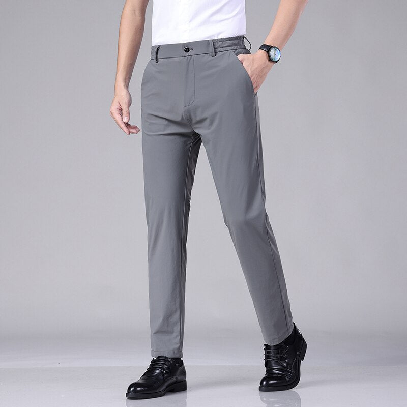 Pantalon Business Stretch avec Coupe Slim pour Homme | Idéal pour le Travail et les Réunions Professionnelles